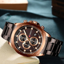 Load image into Gallery viewer, Men's Water Resistant Watch With Chronometers Day View Unique Design Perfect Gift