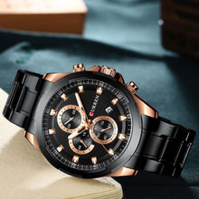 Load image into Gallery viewer, Men's Water Resistant Watch With Chronometers Day View Unique Design Perfect Gift