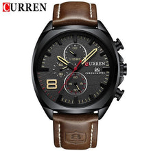Load image into Gallery viewer, Men's Retro Square-Round Waterproof Watch With Chronometers And Leather Belts Excellent Design Perfect Gift