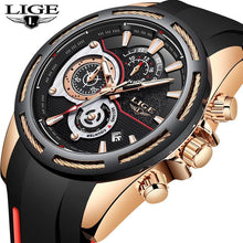 Load image into Gallery viewer, Men's Waterproof Modern Watch With Rubber Straps Multifunction Watches Unique Design Perfect Gift