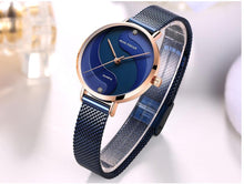 Load image into Gallery viewer, Ultra Thin Rose Gold Women Watches Fashion Analog Quartz Waterproof Wristwatches Elegant Round Design For Women