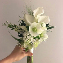 Load image into Gallery viewer, 10Pcs High Quality Real Touch Calla Lily Artificial Flowers Bouquet For Wedding Bridal Home Kitchen Table Flower Decoration Home Decor