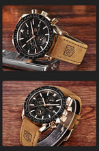 Load image into Gallery viewer, Luxury Men Stainless Steel Quartz Watch Accurate Timing Waterproof Analog Chronograph Men's Quartz Watches