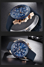 Load image into Gallery viewer, Luxury Men Stainless Steel Quartz Watch Accurate Timing Waterproof Analog Chronograph Men's Quartz Watches