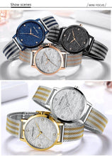 Load image into Gallery viewer, New Women Fashion Watches Luxury Quartz Waterproof Wrist Watch Gold Stainless Steel Mesh Elegant Design For Women