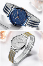 Load image into Gallery viewer, New Women Fashion Watches Luxury Quartz Waterproof Wrist Watch Gold Stainless Steel Mesh Elegant Design For Women