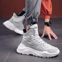 Load image into Gallery viewer, Men Winter Autumn Warm Modern High Tops Shoes Rubber Sole Running Sport Shoes High Quality Mesh Walking Jogging Non Slip Athletic Mens Sneakers