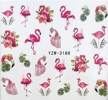 Load image into Gallery viewer, Designer Water Transfer Tips Nail Art Pink Rose Flower Sticker Decals Women Beauty Wedding Nails Love Nail Art Decoration Pop Art Nail Stickers Sexy Girl Designs Comics Water Transfer Decals Manicure DIY Lips Nail Art Decorations Slider Nail Art Stickers