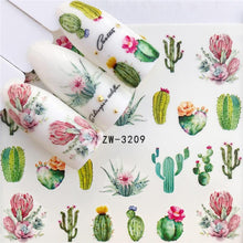Load image into Gallery viewer, Designer Water Transfer Tips Nail Art Pink Rose Flower Sticker Decals Women Beauty Wedding Nails Love Nail Art Decoration Pop Art Nail Stickers Sexy Girl Designs Comics Water Transfer Decals Manicure DIY Lips Nail Art Decorations Slider Nail Art Stickers