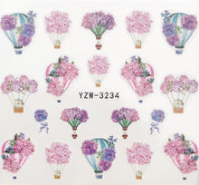 Load image into Gallery viewer, Designer Water Transfer Tips Nail Art Pink Rose Flower Sticker Decals Women Beauty Wedding Nails Love Nail Art Decoration Pop Art Nail Stickers Sexy Girl Designs Comics Water Transfer Decals Manicure DIY Lips Nail Art Decorations Slider Nail Art Stickers