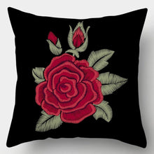 Load image into Gallery viewer, Valentines Day Red Heart And Flowers Pillow Cover Decorative Cushion Case Home Decor Sofa Couch Bedroom Car Flower Pillow Covers Love Pillow Covers Decorative Linen Square Throw Pillow Covers Couple Cushion Cases Home Decor for Sofa Bedroom Car 45x45cm