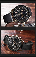 Load image into Gallery viewer, Men Top Luxury Full Steel Business Quartz Watch Men's Casual Waterproof Analog Chronograph Sports Stainless Steel Strap Watches