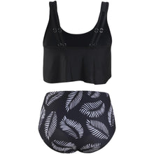 Load image into Gallery viewer, Women High Waist Bikini Plus Size Swimwear Summer Swimsuit Beach Bathing Suit Ruffle Bikini Floral Printed Ruffle High Waist Bikini Set Women's Tummy Control Bathing Suit Swimsuit Flounce Peplum