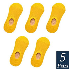 Load image into Gallery viewer, Women's Cute Cotton Invisible No Show Non-Slip Summer Candy Solid Color Silicone Short Socks Fashion Thin Ankle Boat Socks
