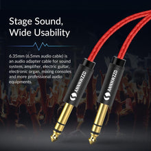 Load image into Gallery viewer, Balanced Signal 6.35mm 1/4 Inch Stereo Cable Jack For Guitar Amplifier Keyboard Professional Instrument Speaker