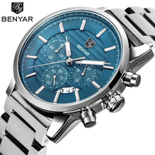 Load image into Gallery viewer, Sport Business Chronograph Steel Men Watches Top Luxury Quartz Male Analog Fashion Watchwrist