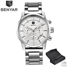 Load image into Gallery viewer, Sport Business Chronograph Steel Men Watches Top Luxury Quartz Male Analog Fashion Watchwrist