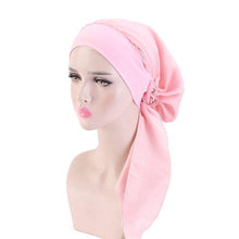 Load image into Gallery viewer, Fashion Printed Flowers Soft Beanie Turban Hat Inner Hijabs Cap Muslim Head Scarf Turban Bonnet Ladies Wrap Under Hijab Caps For Women