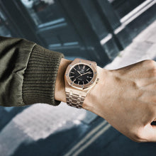 Load image into Gallery viewer, Men's Fashion Watch Luxury Men Stainless Steel Band Quartz Watch Analog Waterproof Sports Military Watches