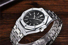 Load image into Gallery viewer, Men's Fashion Watch Luxury Men Stainless Steel Band Quartz Watch Analog Waterproof Sports Military Watches