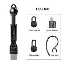 Load image into Gallery viewer, Magnetic Charging Wireless Bluetooth Earphone Bluetooth Headset Single Handsfree with Microphone Business Ear Updated Design with Industry Leading Sound & Improved Comfort, Long Wireless Range,