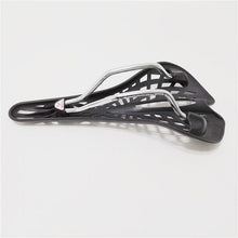 Load image into Gallery viewer, Super Bicycle Saddle Light Plastic Mountain Bike Saddle Seat PVC Cushion Mountain Bike Seat Bicycle Hollow Seat Saddle Carbon Fiber Seat Cushion Cover Lightweight Saddle Bike Accessories