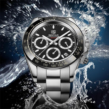 Load image into Gallery viewer, Luxury Men Watches Scratch Resistant Full Stainless Steel Strap Waterproof Sport Quartz Watch Men Fashion Date Clock Chronograph