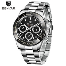 Load image into Gallery viewer, Luxury Men Watches Scratch Resistant Full Stainless Steel Strap Waterproof Sport Quartz Watch Men Fashion Date Clock Chronograph