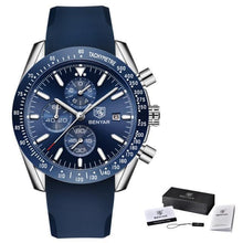 Load image into Gallery viewer, Men Top Luxury Full Steel Business Quartz Watch Men's Casual Waterproof Analog Chronograph Sports Stainless Steel Strap Watches