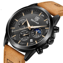 Load image into Gallery viewer, Mens Stylish Chronograph Watch Sport Quartz Clock Luxury Movement Analog Fashion Business Waterproof Watches