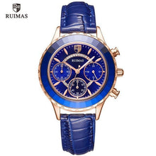 Load image into Gallery viewer, Luxury Green Business Women Watches Quartz Fashion Leather Strap Waterproof Multifunctional Wristwatch For Women