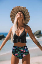 Load image into Gallery viewer, Bikini Push Up Summer Floral Swimwear Sport Women Plus Size Swimming Suit For Women Women Bikini Set Ruffle Two Piece Swimsuit Flounce Push Up Cutout Swimwear Bathing Suits Swimsuit High Waist Bikini Set
