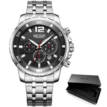 Load image into Gallery viewer, Luxury Men's Gold Business Watches Quartz Analogue Wristwatch Stainless Steel Waterproof Luminous Watch