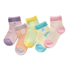 Load image into Gallery viewer, 5Pairs 0-2Y Infant Baby Socks Baby Socks for Girls Cotton Mesh Cute Newborn Boy Toddler Socks Baby Clothes Accessories