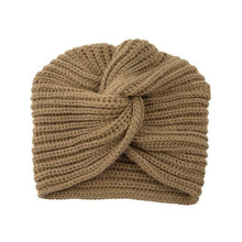 Load image into Gallery viewer, Luxury Fashion Ready To Wear Soft Cashmere Muslim Inner Hijab Caps Turban Cashmere Cross Elegant Wrap Head Hat Wool Lightweight Knitting Hijab Bonnet Cap For Women