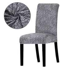 Load image into Gallery viewer, Printed Chair Cover Washable Removable Big Elastic Seat Arm Covers Slipcovers Stretch For Banquet Hotel Printed Dining Chair Slipcovers, Removable Washable Soft Spandex Stretch Chair Covers Banquet Chair