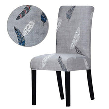 Load image into Gallery viewer, Printed Chair Cover Washable Removable Big Elastic Seat Arm Covers Slipcovers Stretch For Banquet Hotel Printed Dining Chair Slipcovers, Removable Washable Soft Spandex Stretch Chair Covers Banquet Chair
