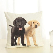 Load image into Gallery viewer, Cute Pet Dog Printed Cushion Cover Linen Pillow Cover Decorative Throw Pillow Cover For Sofa Chair Home