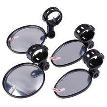 Load image into Gallery viewer, 2Pcs Bicycle Mirror Universal Handlebar Rearview Mirror 360 Degree Rotate For Bike Bicycle Cycling Accessories Wide Angle Convex Mirror Adjustable Rotatable Handlebar For Mountain Bike Off Road Bike and Fixed Gear Bike Handlebars