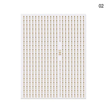 Load image into Gallery viewer, Nail Strip Stickers Black Gold Rose Gold Silver Metal Strip Tape Nail Art Adhesive Foil Tips Nail Sticker Decals Metallic Curve Strip Line Nail Decal Self-Adhesive 3D Wave Design Decoration for Women Girls Tape Nail Art Stickers Decal Decoration