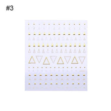 Load image into Gallery viewer, Nail Strip Stickers Black Gold Rose Gold Silver Metal Strip Tape Nail Art Adhesive Foil Tips Nail Sticker Decals Metallic Curve Strip Line Nail Decal Self-Adhesive 3D Wave Design Decoration for Women Girls Tape Nail Art Stickers Decal Decoration