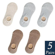 Load image into Gallery viewer, Women's Cute Cotton Invisible No Show Non-Slip Summer Candy Solid Color Silicone Short Socks Fashion Thin Ankle Boat Socks