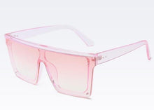 Load image into Gallery viewer, Classic Male Big Black Sunglasses For Men & Women New Fashionable Design New Mirror Pink Square Oversize Square Sunglasses for Women Men