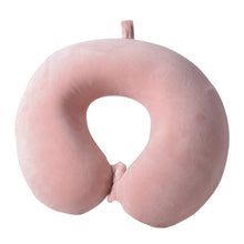 Load image into Gallery viewer, Memory Foam U-Shaped pillow Slow Rebound Neck Pillow Nap Airplane Pillow Travel Cartoon Memory U-Shaped Headrest Long Trip Sleep With No Neck Pain Super Soft Memory Foam Neck Pillow Easy Washing With Removable Cover By My Perfect Dream
