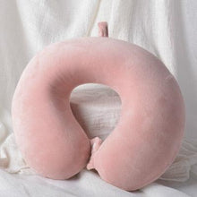 Load image into Gallery viewer, Memory Foam U-Shaped pillow Slow Rebound Neck Pillow Nap Airplane Pillow Travel Cartoon Memory U-Shaped Headrest Long Trip Sleep With No Neck Pain Super Soft Memory Foam Neck Pillow Easy Washing With Removable Cover By My Perfect Dream
