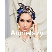 Load image into Gallery viewer, Luxury Long Soft Square Silk Scarves Lightweight Elegant Satin Silk Soft Head Wrap Escharpe Hijab Scarf Muslim Female Silky Shawls Wrap Hair Head Scarves Bandanna For Women 90*90cm