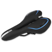 Load image into Gallery viewer, Breathable Silicone Cushion Seat PU Leather Surface Silica Filled Gel Comfortable Shockproof Bicycle Saddle Padded Professional Waterproof Road Bike Saddle For Men