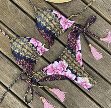 Load image into Gallery viewer, Women Push-up Bikini Swimwear Adjustable Swimsuit Bathing Suit Beachwear Women's Tie Bikini Lace Up Bottom String Swimsuit Bandage Swim Beach Wear Summer Comfortable Bikini Set