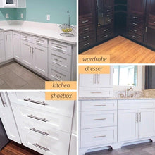 Load image into Gallery viewer, 20 PCS Set Brushed Gold Kitchen Handle Stainless Steel T Bar Door Pull 76mm 96mm Cabinet Knobs and Handles Black Furniture Handle Stainless Steel Kitchen Cupboard Handles Cabinet Handles