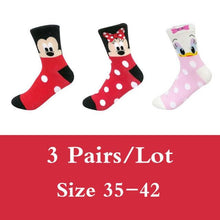 Load image into Gallery viewer, 5 pairs Summer Socks Female Cartoon Animal Bear Mouse Socks Cute Funny Invisible Cotton Ankle Socks For Women